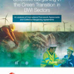 Image of the report on Social Dialogue and Collective Bargaining in the Green Transition in BWI Sectors